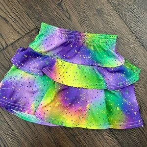 Fleurty Girl Mardi Gras Celebration Kids Skort